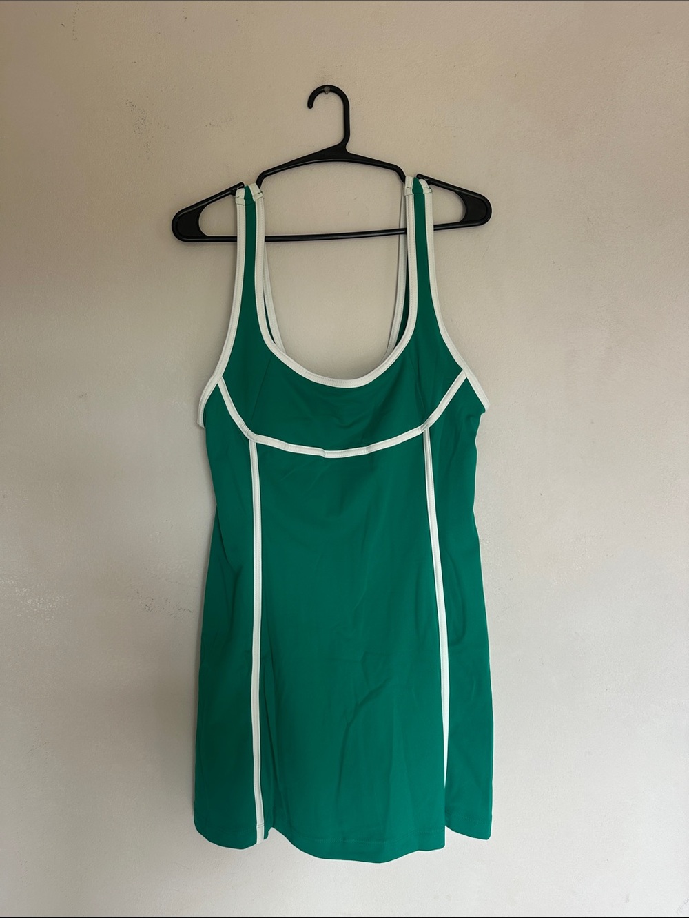 Daily Practice Athletic Dress Green with built in shorts SIZE LARGE by anthro